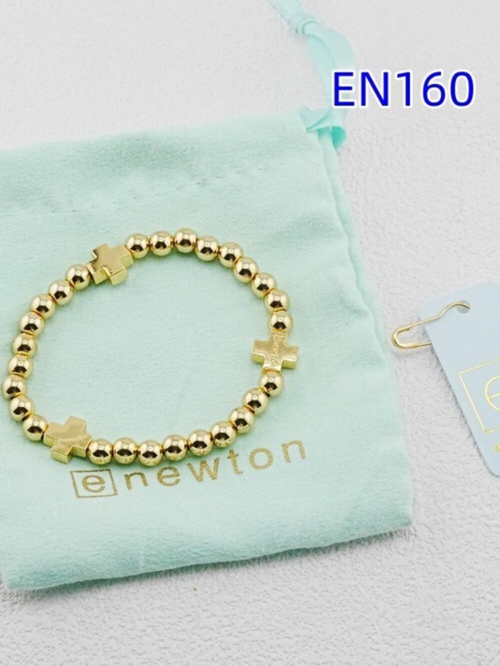 Enewton Gold Cross Bracelet